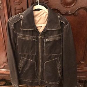 Guess Genuine Leather Jacket (S-M Sizing)